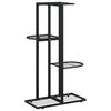 vidaXL blomsterstativ i 4 niveauer 43x22x76 cm metal sort