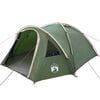 vidaXL Dome Telt 4 personer 308 x 268 x 130 cm Vandt&aelig;t Gr&oslash;n taft