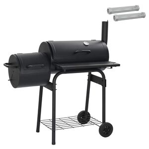vidaXL Udend&oslash;rs grill 103 x 60 x 113 cm St&aring;l Sort