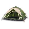vidaXL 4-personers campingtelt quick-release gr&oslash;n
