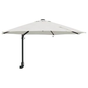 vidaXL Havesol Sandfarvet 248 x 248 x 148 cm Polyester og St&aring;l