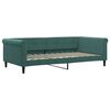 vidaXL daybed med udtr&aelig;k og skuffer 100x200 cm velour m&oslash;rkegr&oslash;n