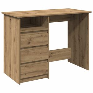 vidaXL skrivebord 102x50x75 cm konstrueret tr&aelig; kunsteg