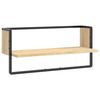 vidaXL v&aelig;ghylde med stang 65x25x30 cm sonoma-eg