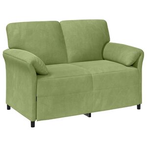 vidaXL 2-personers sofa Lys gr&oslash;n 138 x 83 x 95 cm Fl&oslash;jl