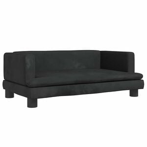 vidaXL hundeseng 80x45x30 cm velour sort