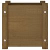 vidaXL plantekasse 31x31x31 cm massivt fyrretræ gyldenbrun