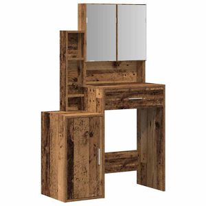 vidaXL Kl&aelig;deskab Gammelt tr&aelig; 80 x 35 x 132 cm Konstrueret tr&aelig;