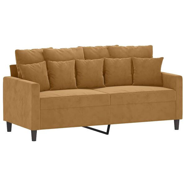 vidaXL 2-personers sofa 140 cm fl&oslash;jl brun