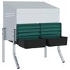 vidaXL h&oslash;nseredekasse 2 rum med ben galvaniseret st&aring;l