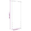 vidaXL altanafskærmning 80x240 cm oxfordstof brun