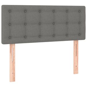vidaXL sengegavl 80x5x78/88 cm stof m&oslash;rkegr&aring;