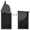 vidaXL Pakke drop boks med opbevaring Antracit 47,5 x 38 x 59 cm St&aring;l