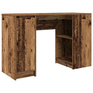 vidaXL skrivebord 120x42x76 cm konstrueret tr&aelig; antikt tr&aelig;