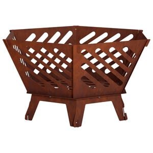 vidaXL B&aring;lsted Rusten 60 x 53 x 30 cm Cortenst&aring;l