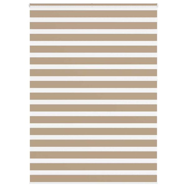 vidaXL zebragardin sandbrun 155x230 cm stofbredde 150,9 cm polyester