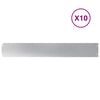 vidaXL pl&aelig;nekanter 10 stk. 15x103 cm galvaniseret st&aring;l
