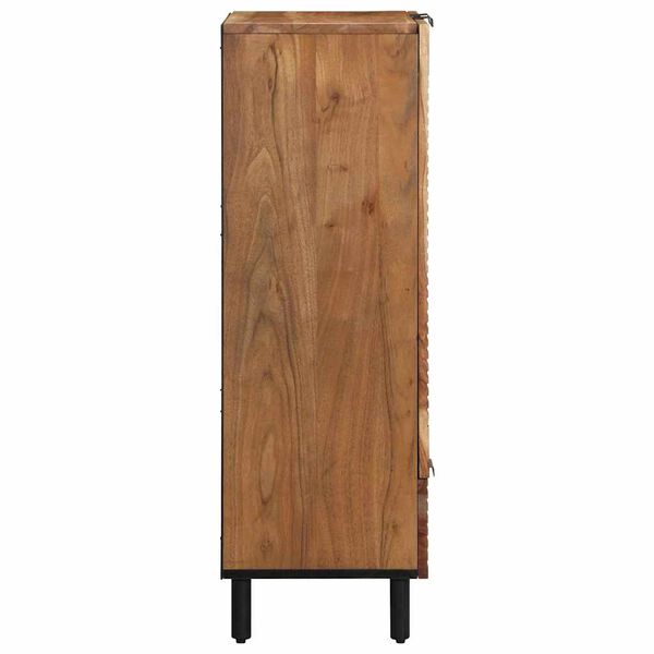 vidaXL Highboard Naturfarvet 60 x 33,5 x 100 cm Massivt Akacietr&aelig;