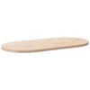 vidaXL bordplade 100x50x2,5 cm massivt tr&aelig; ovalt fyrretr&aelig;