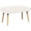 vidaXL b&aelig;nk Ensfarvet Cremefarvet 80 x 40 x 46 cm Boucl&eacute;