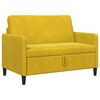 vidaXL Sofa med opbevaring Gul 122 x 78 x 87 cm Polyester