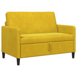vidaXL Sofa med opbevaring Gul 122 x 78 x 87 cm Polyester