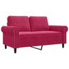 vidaXL 2-personers sofa 120 cm fl&oslash;jl vinr&oslash;d