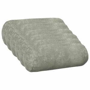 vidaXL Pudebetr&aelig;k 6 stk. HEERLEN Gr&oslash;n &Oslash; 15 x 40 cm Chenille Stof