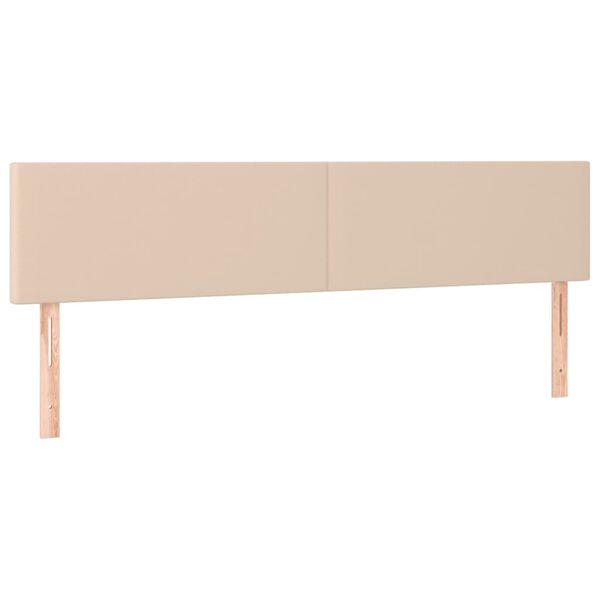 vidaXL sengegavle 180x5x78/88 cm kunstl&aelig;der cappuccinofarvet
