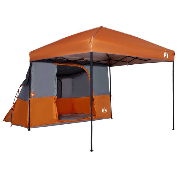 vidaXL Camping Telt S&aelig;t med tag 2 pcs Orange Taffeta og Stof