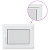 vidaXL K&aelig;ldervindue indvendig farve hvid RISOR 70 x 55 cm