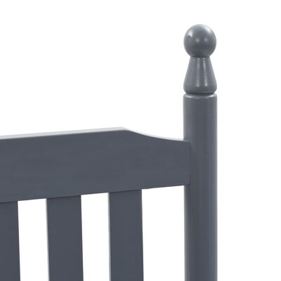 vidaXL gyngestol med buet sæde poppeltræ grå