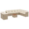 vidaXL sofas&aelig;t til haven 11 dele med hynder polyrattan beige