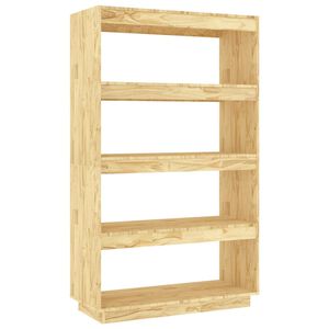 vidaXL bogreol/rumdeler 80x35x135 cm massivt fyrretr&aelig;