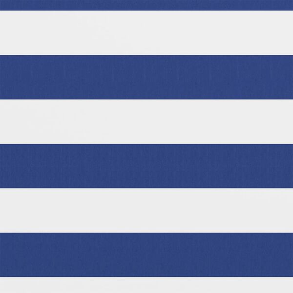 vidaXL altanafsk&aelig;rmning 75x600 cm oxfordstof hvid og bl&aring;