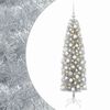 vidaXL Kunstigt slankt juletr&aelig; med julekugle 180 cm 300 LED'er