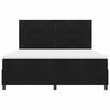 vidaXL Box spring seng med madras Sort 180 x 200 cm Stof