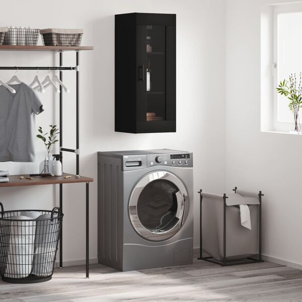 vidaXL v&aelig;gskab 34,5x34x90 cm sort