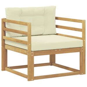 vidaXL Udend&oslash;rs Mellem Sofa Polyester Hvid