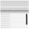 vidaXL Hegn med post Gr&aring; 1 x 100 m St&aring;l og PVC