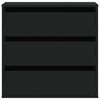 vidaXL kommode til hj&oslash;rne 60x41x58 cm konstrueret tr&aelig; sort