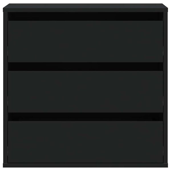 vidaXL kommode til hj&oslash;rne 60x41x58 cm konstrueret tr&aelig; sort