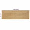 vidaXL Område tæppe Beige 80 x 300 cm Jute