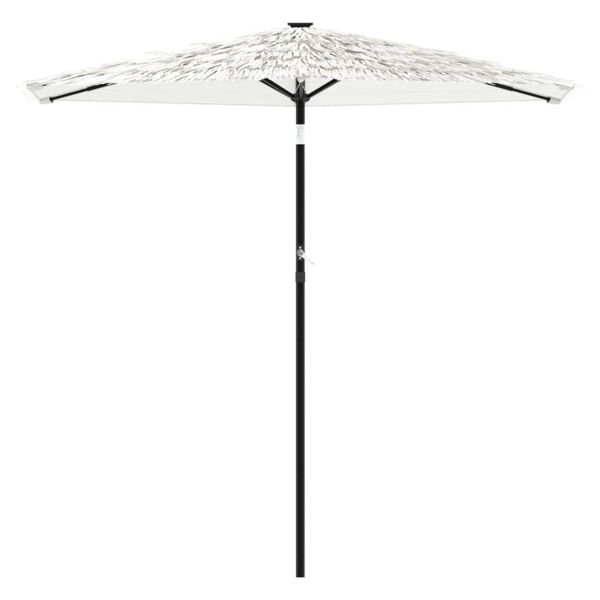 vidaXL haveparasol med st&aring;lstang 268x268x226 cm hvid