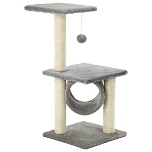 vidaXL kradsetr&aelig; til katte med sisal-kradsestolper 65 cm gr&aring;