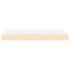 vidaXL springmadras med pocketfjedre 80x200x20 cm stof cremefarvet