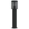 vidaXL udend&oslash;rs standerlampe 3 stk. 60 cm rustfrit st&aring;l sort