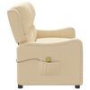 vidaXL 2-personers massagestol stof cremefarvet