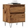 vidaXL sengeborde 2 stk. 40x35x50 cm konstrueret tr&aelig; antikt tr&aelig;