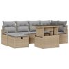 vidaXL Havesofa S&aelig;t 9 stk. polyrattan